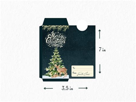 Christmas Money Envelope | Cash Envelope Printable | Instant Download ...