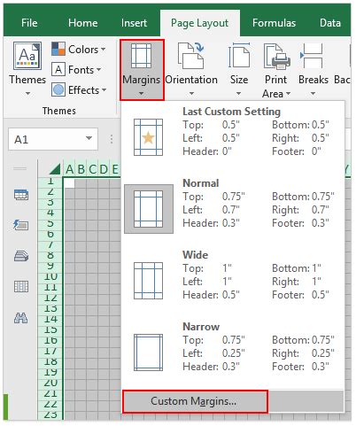 Image result for Paper Setting in Excel