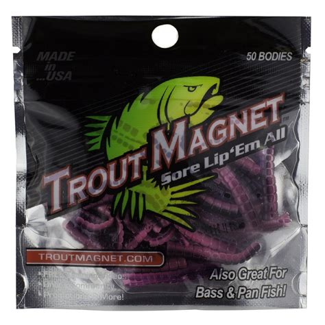 Buy Trout MagnetLeland's Lures 50-Pack Split-Tail Grub Body Pack, Also ...