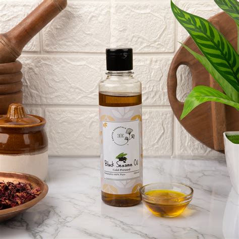 Cold Pressed Black Sesame Oil – The Earths Essentials