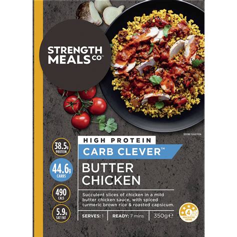 Calories in Strength Meals Co Butter Chicken calcount