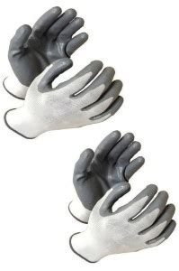 MARVEL anti cut safety hand gloves pvc coated gray white Nylon Safety ...