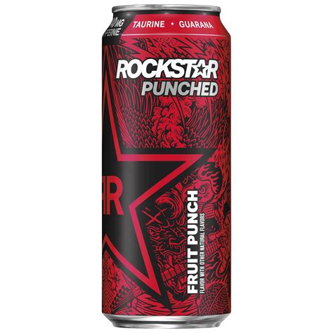 Rockstar Punched Fruit Punch Energy Drink, 16 fl oz - Walmart.com