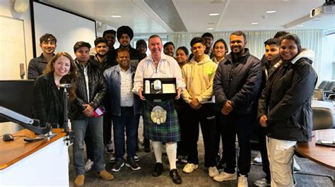 Students from UPES School of Business International visit Scotland and ...