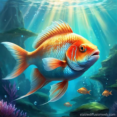 Fish in Water | Stable Diffusion Online