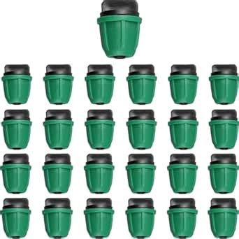 JAYEE Drip Irrigation Fittings 1/4 Inch, Barbed Locked End Plugs for ¼ ...
