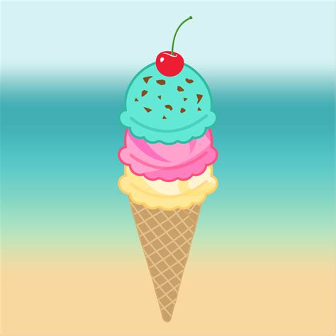 Free Printable Ice Cream Craft (Black and White and Pre-Colored ...