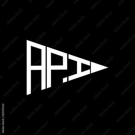 API letter initial creative logo design template vector illustration ...