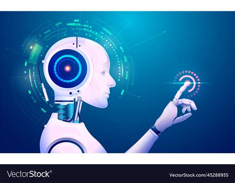 Concept of machine learning technology graphic Vector Image