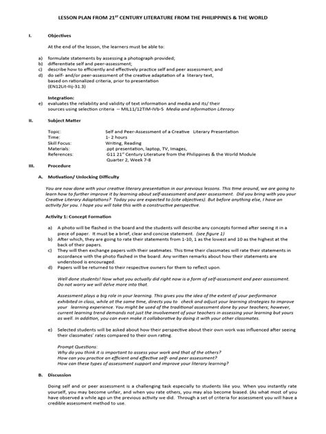 Image result for Lesson Plan Assessment Examples