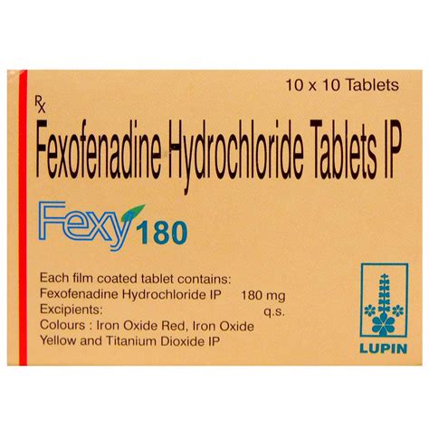 Fexy 180 Tablet | Uses, Side Effects, Price | Apollo Pharmacy