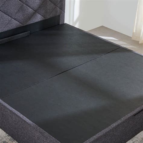 Buy Connect Diamond King Bed with Hydraulic Storage - Grey from Home ...