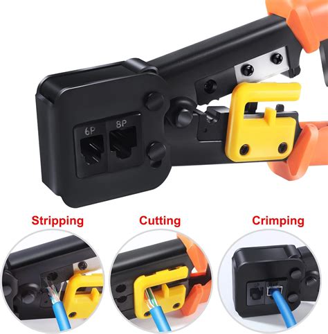 PETECHTOOL Ethernet Pass Thru Crimping Tool with Connectors, India | Ubuy