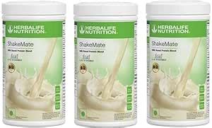 HERBALIFE Shakemate Milk based protein blend powder-500g-3 Pack Plant ...