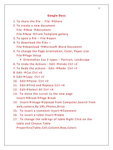 Image result for Google Docs Tutorial PDF