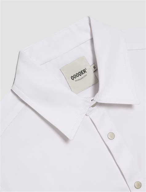 Premium white work shirt, a perfect fusion of design and quality. - Qooqer