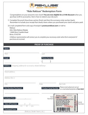 Fillable Online Proof of Purchase Form V4 Fax Email Print - pdfFiller
