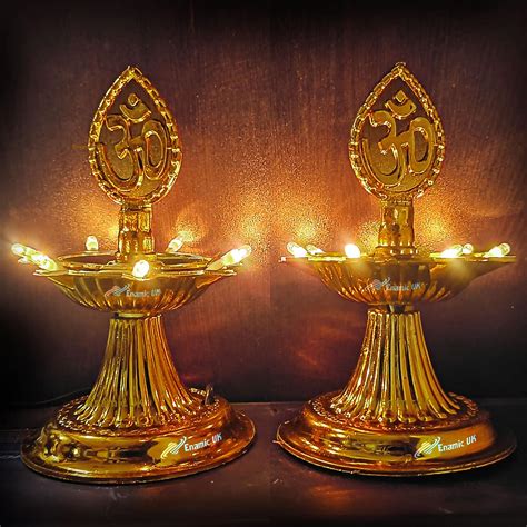 Buy Enamic UK MAHA Pack 30% More Lighter 1 Layer Lamps for Pooja Room ...