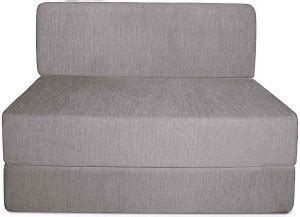 Style Crome 3x6 Feet Silver Color 1 Seater Single Foam Fold Out Sofa ...
