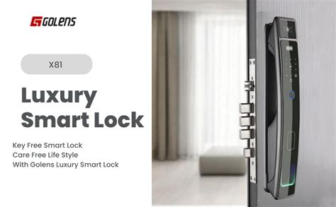 Golens X28 Luxury Smart Door Lock | 7 Ways Unlocking |3D Face ID ...
