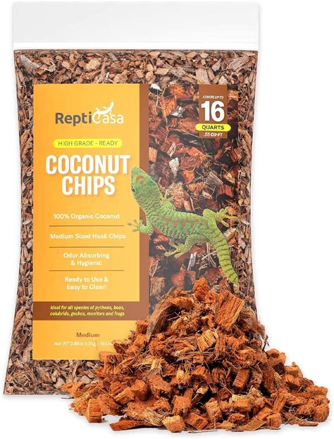 Buy ReptiCasa Organic Coconut Chips Substrate Clean & Ready to Use for ...