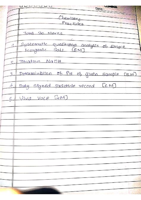 COMPASS: Chemistry Practicals - Systematic Qualitative Analysis - Studocu