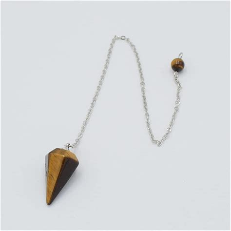 Buy SHERAF Men Women Reiki Pendulum Natural Stone Amulet Healing ...