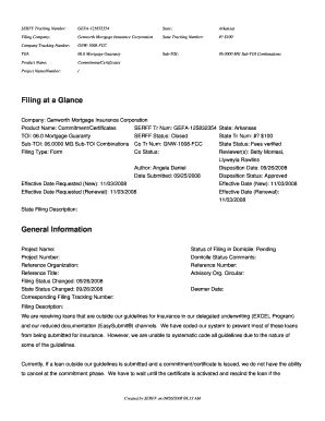 Fillable Online insurance arkansas Filing GEFA - 125832354 - Arkansas ...