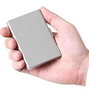 Stealodeal Silver RFID Protected Metal Debit/Credit/ATM 6 Slots Men ...