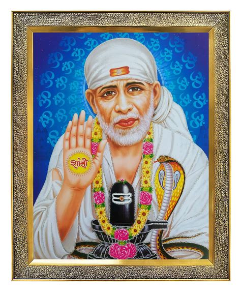Koshtak Shrirdi Saibaba With Shivling Photo Frame with Unbreakable ...