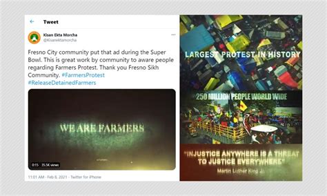 Yes, A Farmers' Protest Ad Played In California Ahead Of The Super Bowl ...