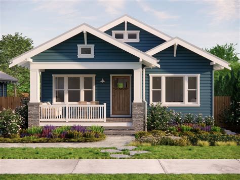 Tulip cottage house plans 1200 sq ft 3 bedroom 2 bath 29×62 craftsman ...