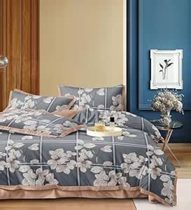 Buy HOMECRUST 270 TC Elite Printed Cotton Feel Elastic Fitted Double ...