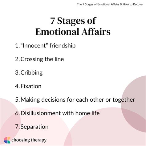 The 7 Stages of Emotional Affairs & How to Heal