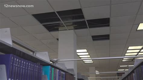 Hurricane Delta leaves major damage at Lamar University library ...