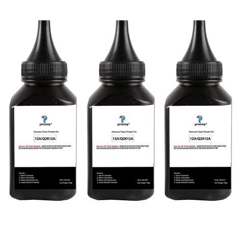 proffisy 3 Pack 12A Toner Powder Refill Compatible with HP 12A Q2612A ...