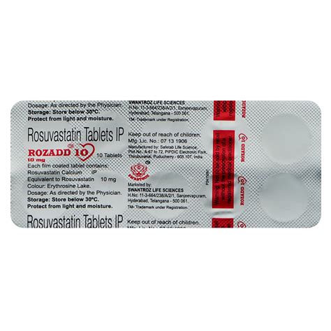 Rozadd 10 Tablet 10's | Uses, Side Effects, Price | Apollo Pharmacy