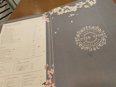 Menu at Butter Story Bakery, Lucknow