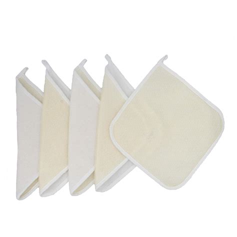 Buy 5 Pack Soft Weave Home Spa Bath Shower Exfoliating Massage Face ...