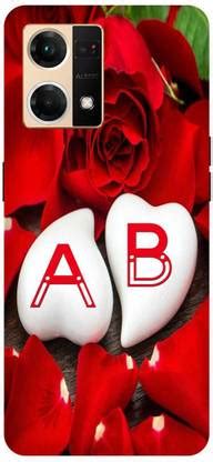 JUGGA Back Cover for OPPO F21 Pro 4G, CPH2363, A LOVES B NAME,A NAME, B ...