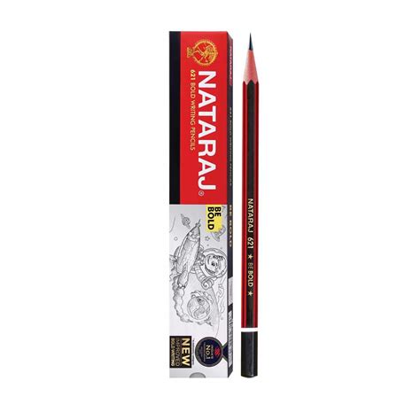 NATRAJ 621 Be Bold Pencil Pack Of 10 Box-100 Pencil,Black : Amazon.in ...