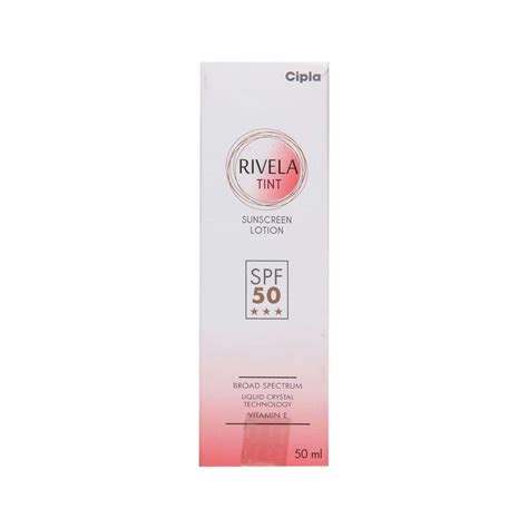 Rivela Tint SPF50 Sunscreen Lotion 50 ml - Cureka