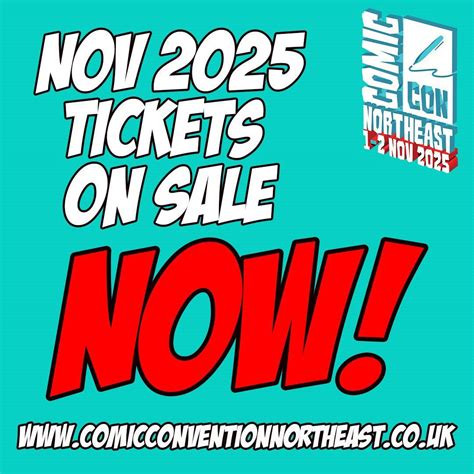 Comic Con North East 2025 - Sunday Tickets, Utilita Arena, Newcastle ...