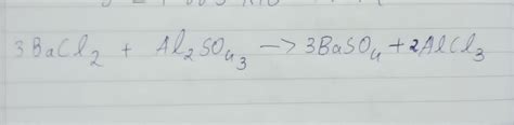 What will happen if barium chloride reacts with aluminium sulphate ...