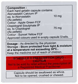 Atorstin Cv 1075 Mg Capsule 10 - Uses, Side Effects, Dosage, Price ...