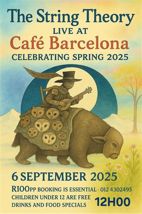 The String Theory Live @ Cafe Barcelona , 53 Thomson Street Colbyn ...