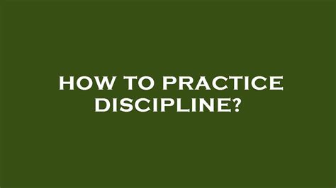 Image result for Descipline Practicing