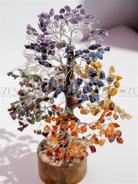 7 Chakra Crystal Tree | 500 Crystal Chips | Authentic & Certified | The ...