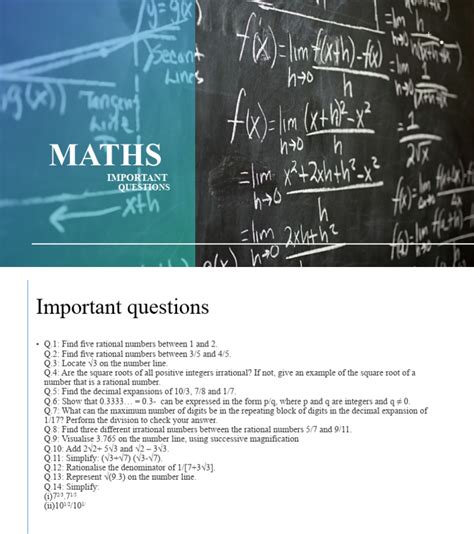 Maths PDF 的图像结果