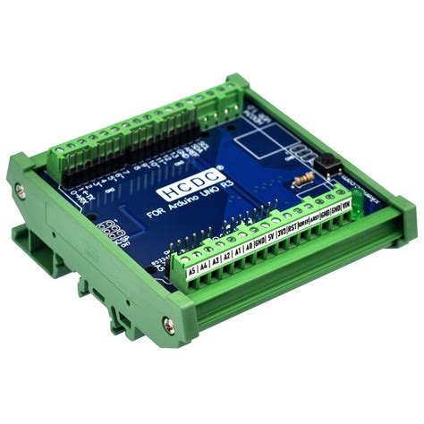 Buy DIN Rail Mount Pinout Breakout Terminal Block Module for Arduino ...